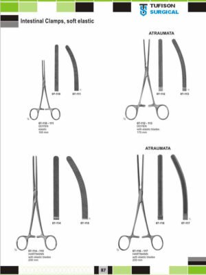 Intestinal Clamps, Soft Elastic
