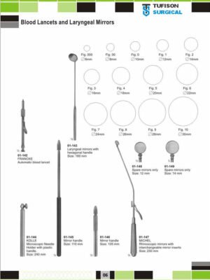 Blood Lancets and Laryngeal Mirrors