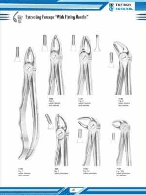 Extracting Forceps ”with fitingHandle”