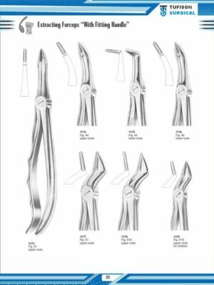 Extracting Forceps ”with fitingHandle”