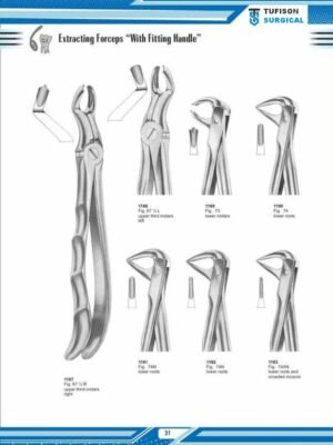 Extracting Forceps ”with fittingHandle”