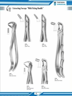 Extracting Forceps ”with fittingHandle”