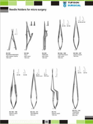 Needle Holders for Micro Surgery