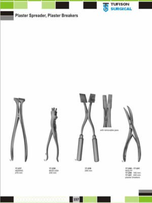 Plaster Spreader, Plaster Breakers