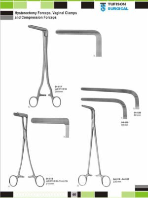 Hysterectomy Forceps, Vaginal Clamps and Compression Forceps