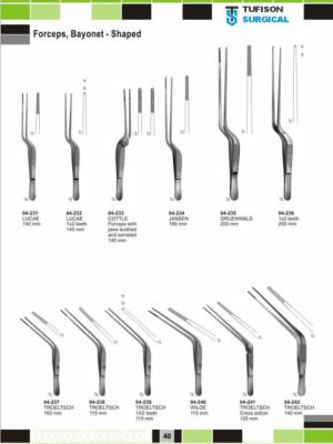 Forceps, Bayonet Shaped